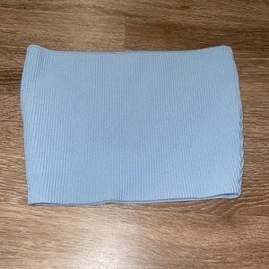 light blue tube top